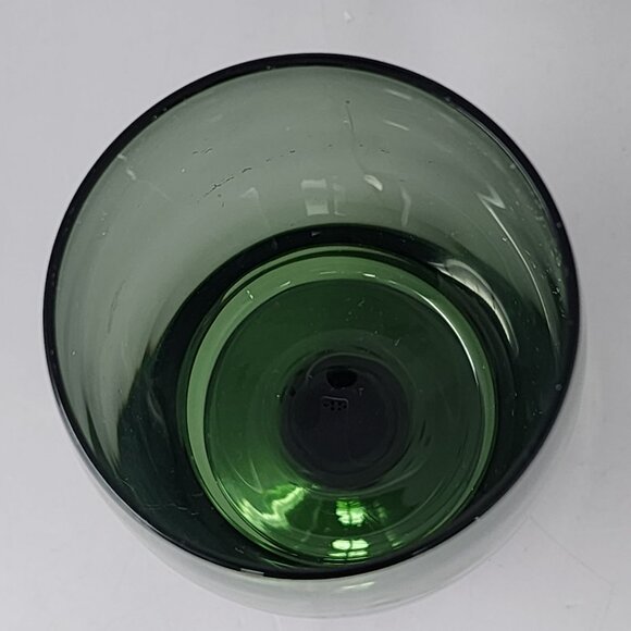 Vintage‎ Emerald Green Gorham Crystal Goblets Set Of 2 - Picture 3 of 8